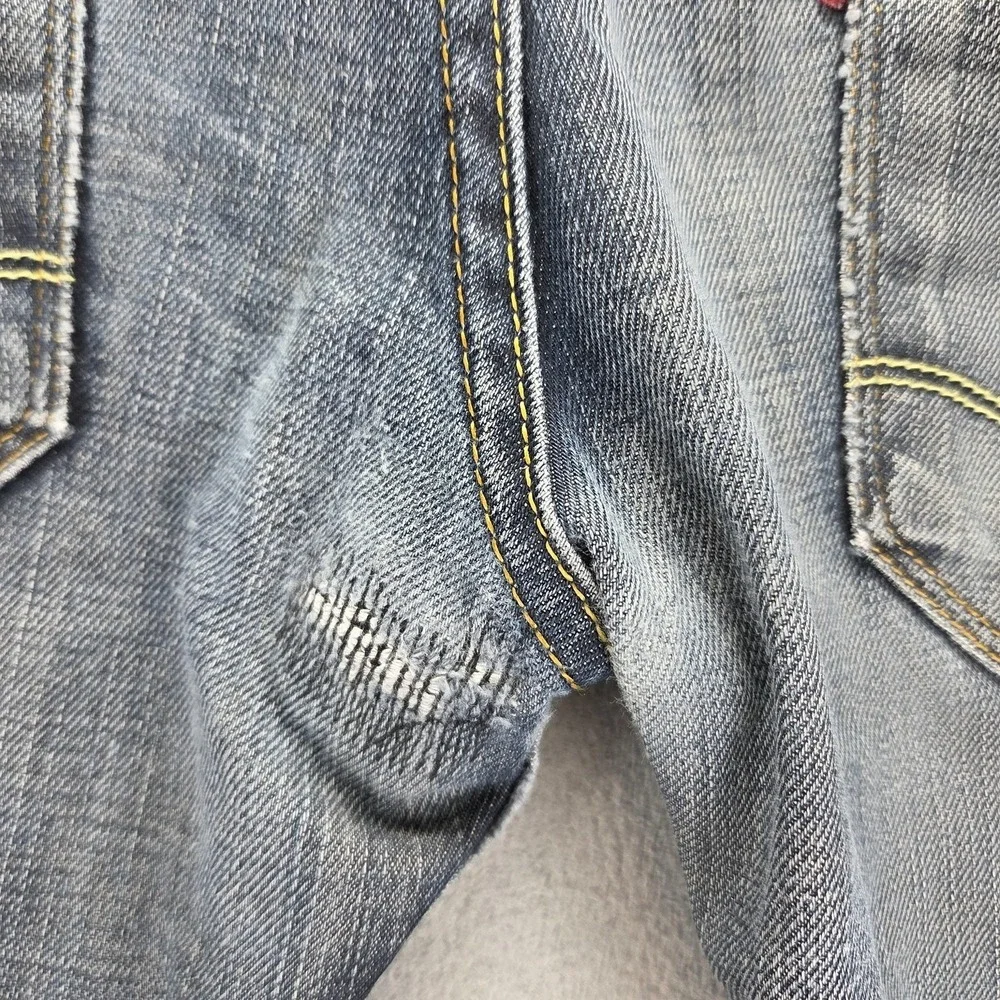 Vintage Levis Engineered Jeans Mens 34x34 Blue Star Buckle Back Honeycomb